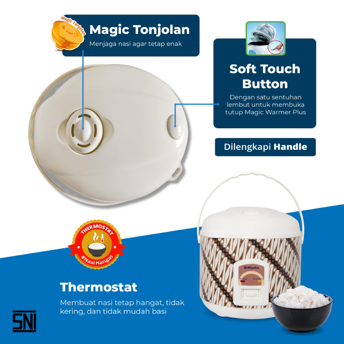 Miyako Magic Com / Rice Cooker Batik 1.8 Liter - MCM638 BTK